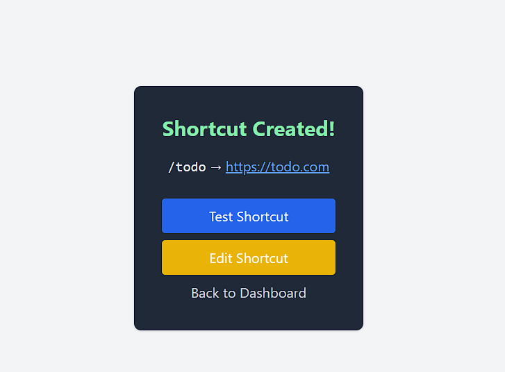Success Screenshot